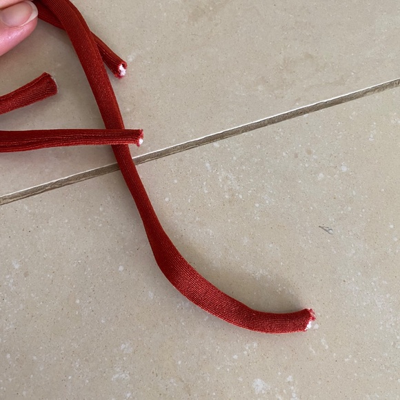 Gato Mia Bikini Ripple Red Adjustable Strap One Size - Picture 8 of 10